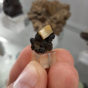 Wulfenite on limonite