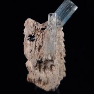 Aquamarine on orthoclase