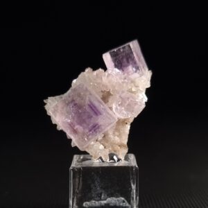 Fluorite on calcite
