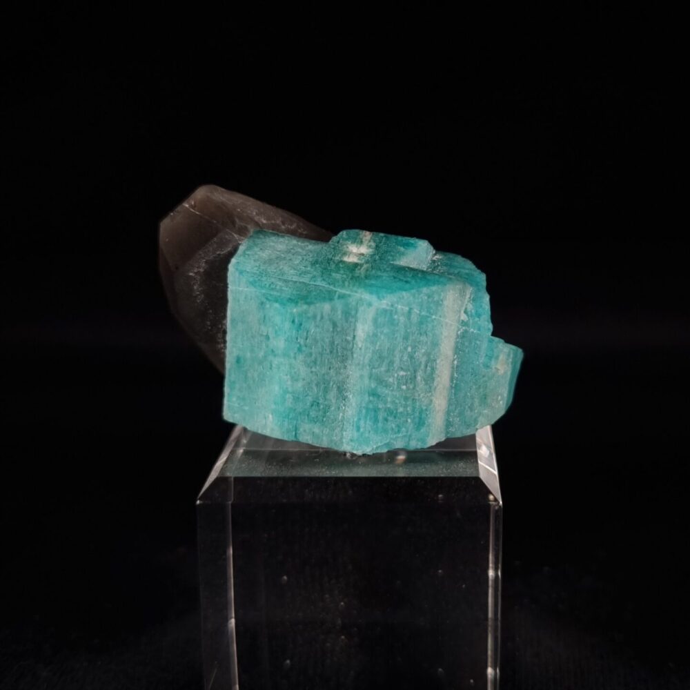 Amazonite with smoky quartz
