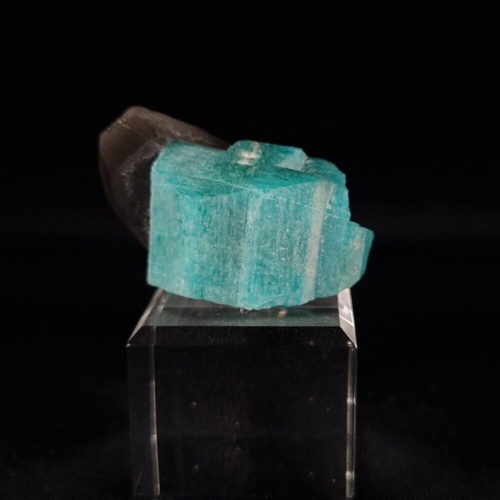 Amazonite with smoky quartz