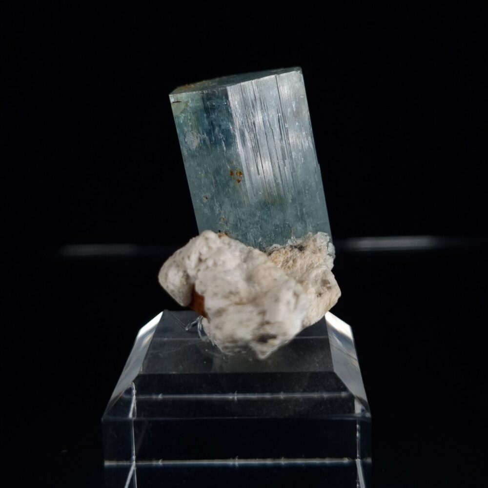 Aquamarine on feldspar