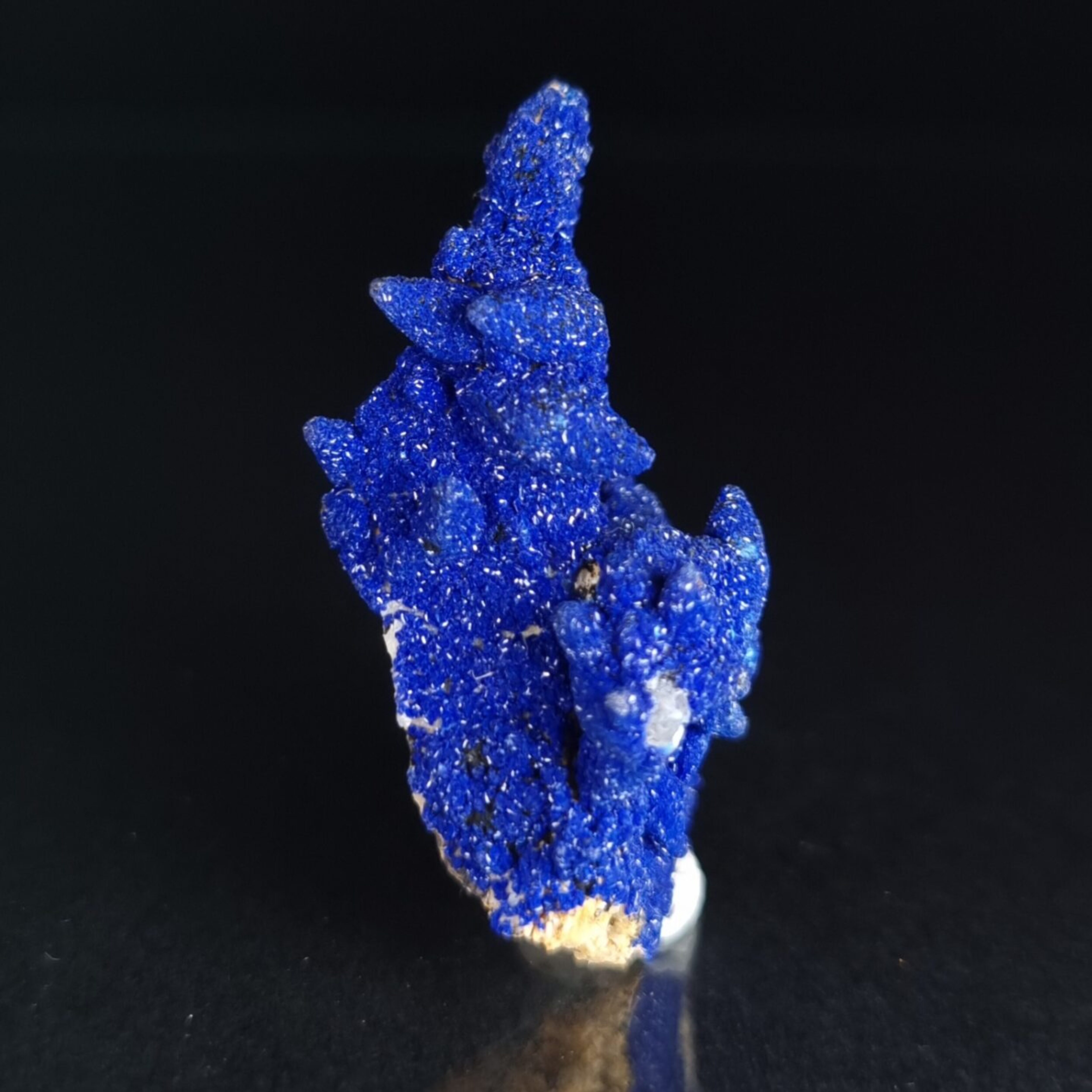 Azurite on calcite