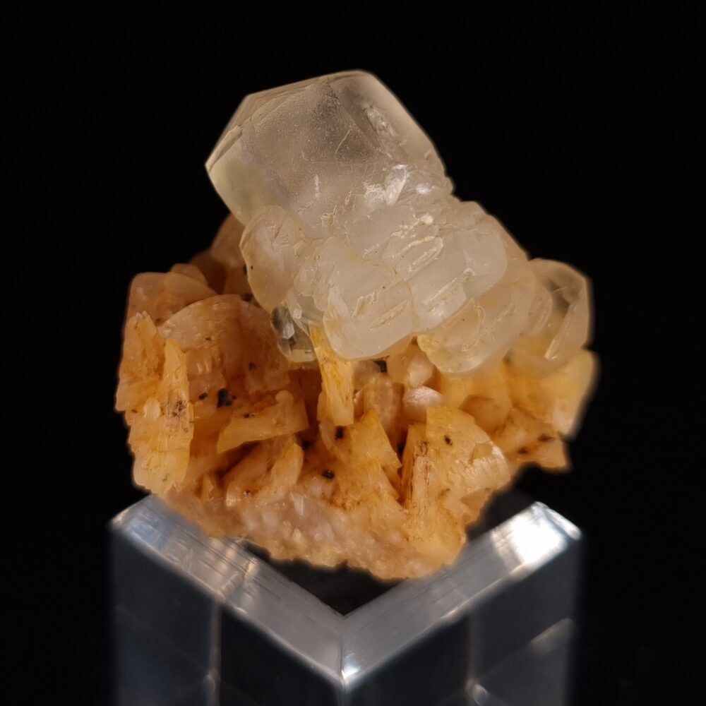 Calcite on dolomite