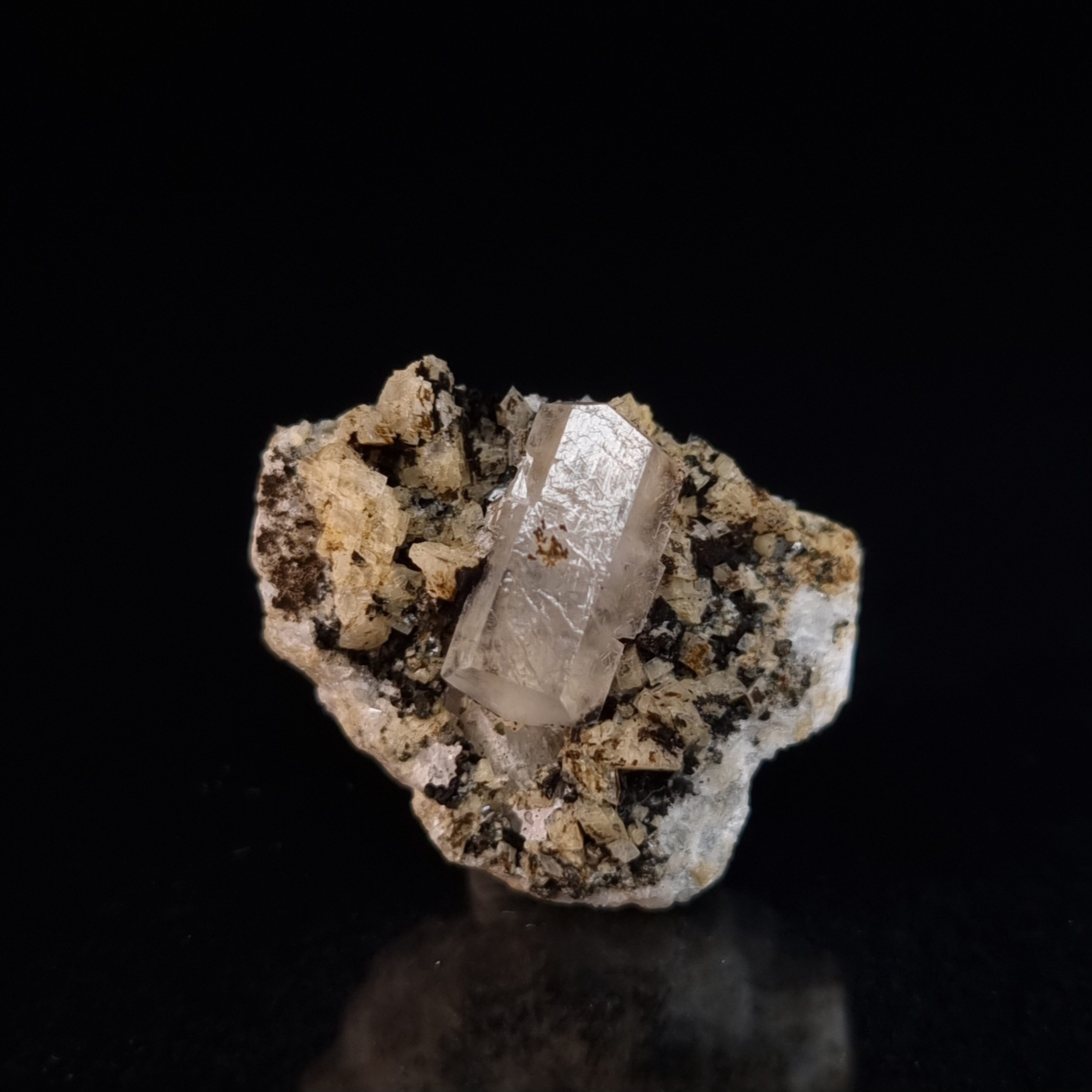 Calcite on dolomite
