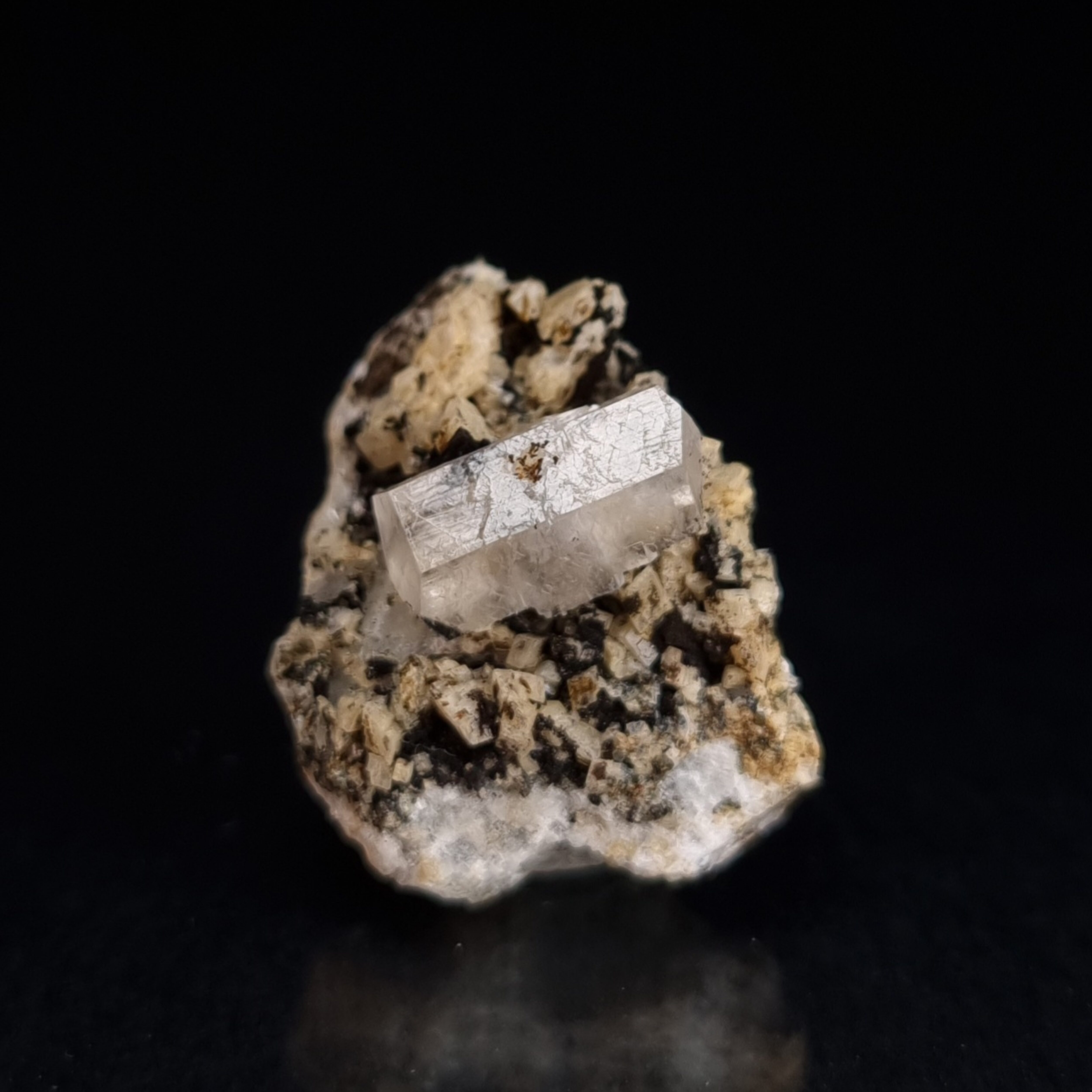 Calcite on dolomite