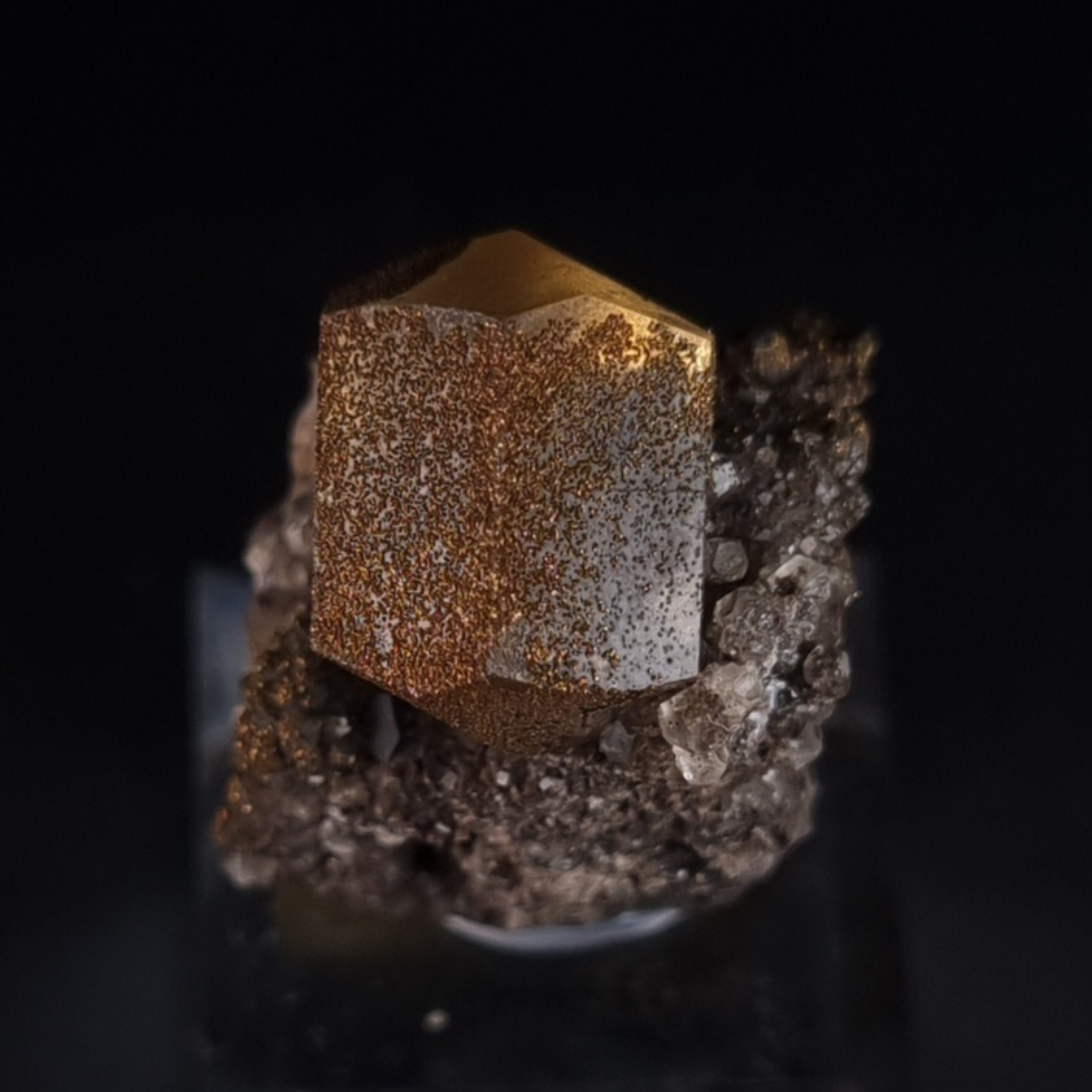 Calcite with pyrite