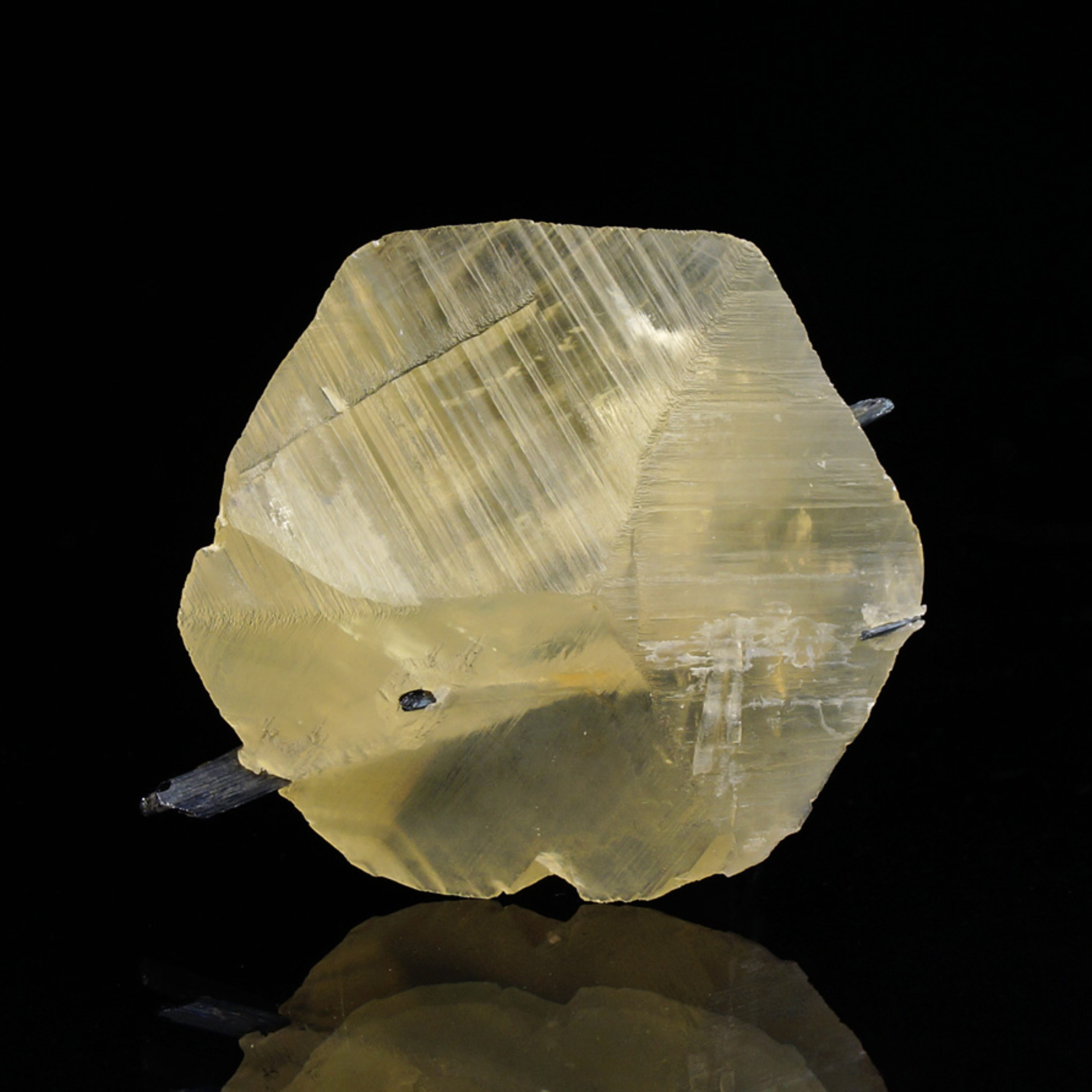 Calcite with stibnite